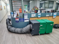Dustex Dustmaster Pro dust extraction unit in a live and sensitive hospital environment