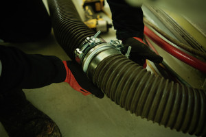 Ducting featuring a quick release coupler