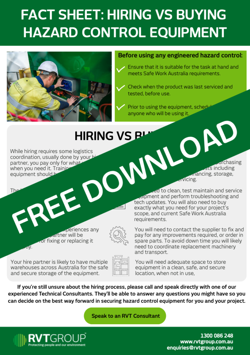 Fact Sheet: Hiring vs Buying Hazard Control Equipment
